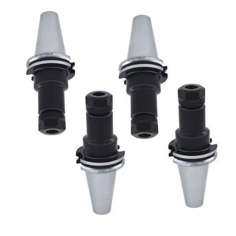 4 Pcs ER20 Collet Chuck Set For CAT40 Tool Holders, 4 Inch Length 100mm shown, CNC Milling Lathe Holder Kit for engraving