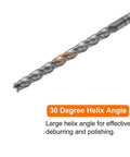 Carbide Square Nose End Mill Bit 3/32 Inch Shank 1 Inch Cutting Length 3 Inch Overall 4 Flutes TiAlN Coated Milling Cutter For Hardened Steel HRC 53 to 55 with 30 Degree Helix