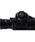 Heavy Duty Power Steering Gear for 1999 to 2007 Chevrolet and GMC 4WD 6.0 Liter showing side view with black finish and sector shaft.