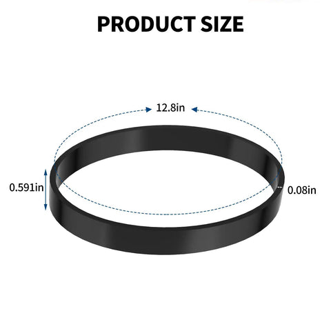 Two Pack Replacement Vacuum Belts 562932001 For WindTunnel Upright Vacuums size dimensions