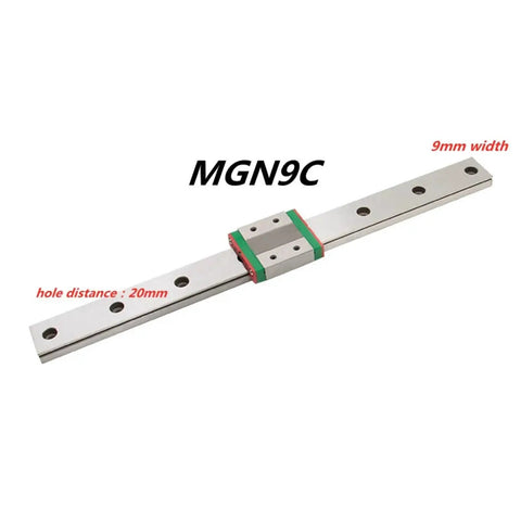 1Pcs Dope Miniature Linear Rail And MGN Block Kit For Small Machines Length 100 To 500 mm MGNR7 MGNR9 Compatible Smooth Accurate Motion