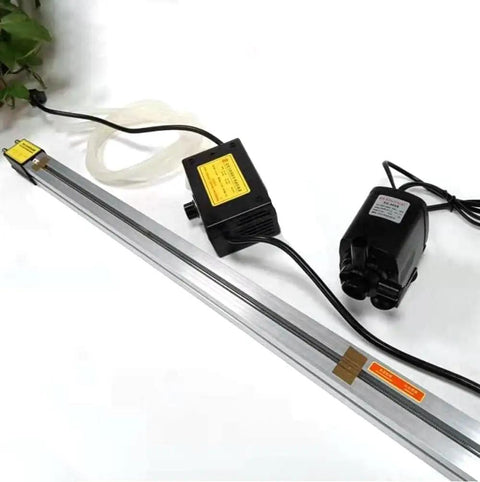 110V Acrylic Bending Machine For Plastic Sheets And PVC Adjustable Thermostat Temperature Control shown with power unit