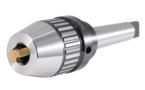 1/16-5/8 Inch MT3 Precision Keyless Drill Chuck with titanium jaws and integrated shank for CNC lathe and drill press use