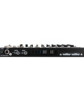 Back view of 8-Channel Bluetooth Audio Mixer Console Pro USB DJ Mixing Board with input and output ports visible