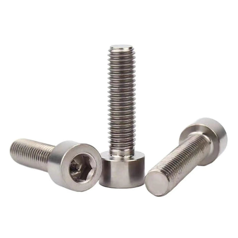 Pure Titanium Grade 2 Hex Socket Cap Screws M4 Featuring Din 912 Engineering Plus Rock Solid Corrosion Resistance for Heavy Duty Builds.