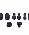 Set of various screws and bolts, including 15x12L and M12 sizes, used in the Pro Shop Grade Camshaft Pulley Holder Tool Set.
