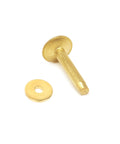 Fifty Pack Dang Solid Brass Stud Rivets And Flat Washers Size 12 Three Quarter Inch Long brass rivet with matching washer