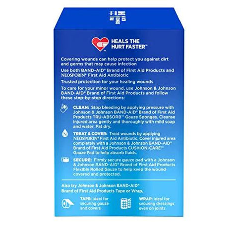 Band-Aid Brand Flexible Rolled Gauze Dressing, blue value-pack box, 5 ct