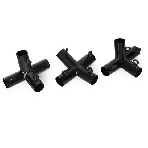 Heavy Duty 2 Inch Inner Diameter Gazebo Corner Bracket Fitting Kit With Welded Joints For Patio Canopy Carport Frame Connector Coupler 4 Legs Shelter Outdoor
