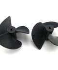 12 Pack 3 Vane RC Boat Propellers For 2mm Shaft Nylon Black 40mm Diameter 18.5mm Thick Fits RC Model Ships Durable High Performance Props