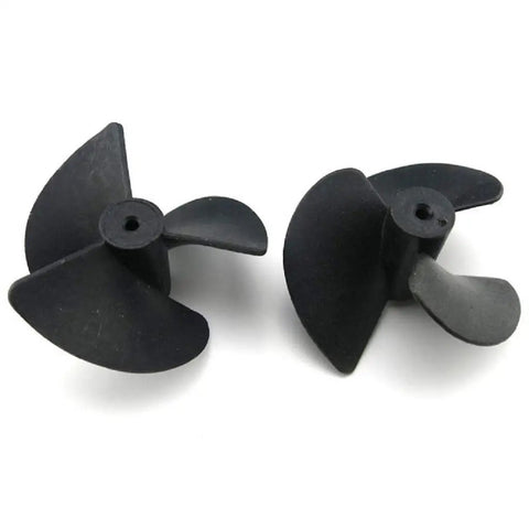 12 Pack 3 Vane RC Boat Propellers For 2mm Shaft Nylon Black 40mm Diameter 18.5mm Thick Fits RC Model Ships Durable High Performance Props