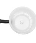 Heavy Duty Hole Saw Dust Collector With Secure Rubber Grip To Beat The Dust On Recessed Lighting Jobs And Keep Workspaces Clean While You Drill Through Drywall Or Concrete - Top view of dust collector bowl.