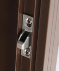 Two Pack Sliding Door Keepers For Glass Doors, Half Inch Door Lock Keepers, Zinc Alloy Construction For Corrosion Resistant Use installed
