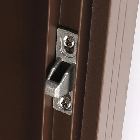 Two Pack Sliding Door Keepers For Glass Doors, Half Inch Door Lock Keepers, Zinc Alloy Construction For Corrosion Resistant Use installed