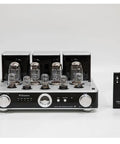 Quad KT88 Tube Amplifier HiFi Integrated Amp With Headphone Output, Replaceable EL34 Or 6550 Tubes, Silver Finish