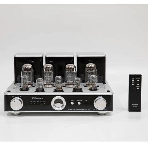 Quad KT88 Tube Amplifier HiFi Integrated Amp With Headphone Output, Replaceable EL34 Or 6550 Tubes, Silver Finish