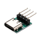 Close-up of Type C Female Test Board Socket With Bent Pins 16 Pin 2.54 Pitch USB 3.1 Data Transfer Connector Kit For PCB Debugging And Quick Prototyping 10 Pack Bundle.