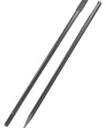 Flat And Pointed SDS Max Chisel Set 24 Inch By 1 Inch Wide For Rotary Hammers Breakers And Jackhammers 2 Piece Heavy Duty Durable Construction