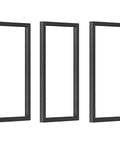 Heavy Duty Wrought Iron Shelf Brackets, 3 Pack Black, Ceiling and Wall Mount, 110 Lbs Holding Power, Rugged Pipe Style, 11.8X19.7 Inch