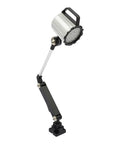 Heavy Duty Long Arm Machine Work Light, 18W LED With Multi-Joint Adjustable Design, aluminum alloy and tempered glass construction.