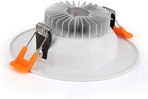 WKNHHL Recessed Lighting Housing Trim Kits Round Led Downlight Recessed for Ceiling Household Decor, adjustable clip design