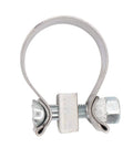 Pack Of 2 1.25 Inch Stainless Steel Muffler Exhaust Clamps For Harley Electra Glide Road King Road Glide Fits 1.75 Inch Inlet Mufflers Durable Dope Easy Install close-up