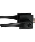 Sleek Series Iron Black Door Lever For Modern Home Upgrades Durable Interior Door Hardware With Grippy Handle Smooth Operation