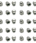 30 Pack M5 Action Camera Thumb Screws Caps, Stainless Steel End Tips, displayed in a grid pattern, front view