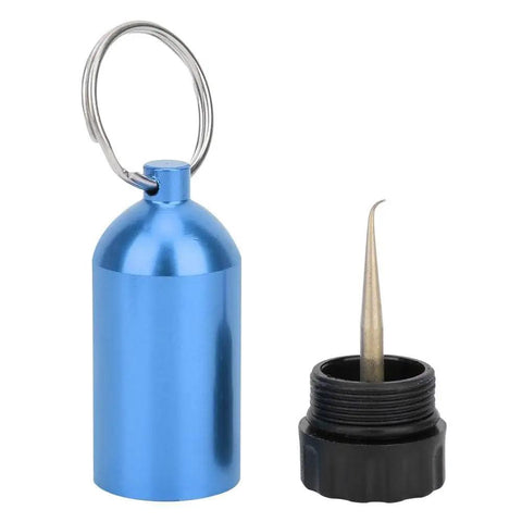 Mini Scuba Tank Key Ring Kit With Aluminum Alloy Frame, Brass O Ring Pick And 12 O Rings For Regulators, Valves And Hoses