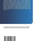 Book back cover: Optimization of changing polarity in PM-EDM, blue gradient with synopsis text and barcode.