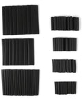 127-Piece Marine Grade Heat Shrink Tubing Kit With 2 To 1 Shrink Ratio Includes 2.0mm 2.5mm 3.5mm 5.0mm Black Insulation Wrap
