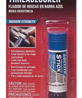 Blue Thread Locker Stick, Medium Strength For Automotive Bolts, 19g Wax-Like Adhesive in packaging