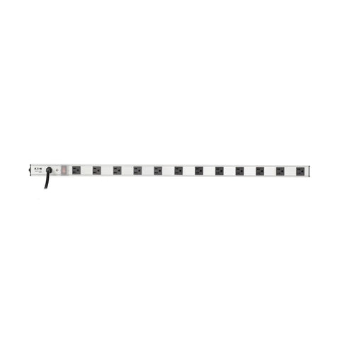 12 Outlet Power Strip With 15 Foot Heavy Duty Metal Housing Built Tough And Mountable Wall Mount 36 Inch Long Cord