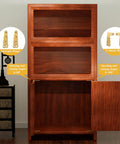 360 Degree Rotatable Copper Pivot Hinges For Cabinets And Doors Antique L Shape Hidden Hinges on open wooden cabinet