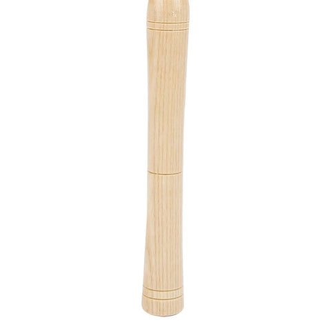 Side view of wooden lathe chisel handle, 22mm diameter, light wood finish, Amazon brand