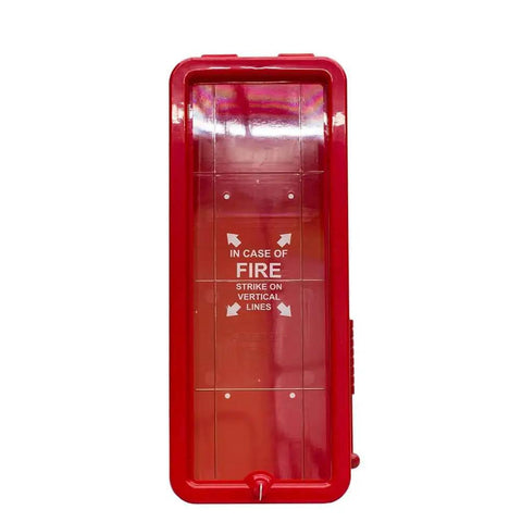 Heavy Duty Red Fire Extinguisher Cabinet Box Pack Of Six Wall Mount Safety Enclosure With Scored Breakaway Panel And Break Hammer For Indoor Outdoor Garage Use Built Solid And Totally No Sweat To Mount Straight On The Wall