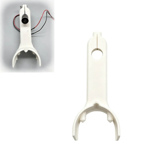 Rock Solid Rotary Laser Alignment Tool For Spot On Cylinder Engraving showing white mounting bracket for precise installation.