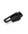 Replacement Zipper Slider Kit For Size 5 Plastic Zippers Gunmetal Finish Easy Install With Included Tool Fix Open End And Closed End Zippers Fast And No Sweat, close-up view