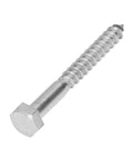 Heavy Duty M8x70mm Wood Hex Lag Screws Self Tapping For Carpentry No Pre Drill Needed In 304 Stainless Steel With Half Thread Design