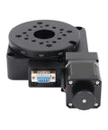 High Precision Electric Rotating Platform With 100mm Diameter Table Motorized Rotation Stage Worm Gear Drive signal output