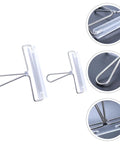 Heavy Duty Stainless Steel Paint Roller Set Two Piece Smooth Glide Action For Fast Canvas Coverage And Killer Oil Acrylic Finishes Game Changing Printmaking Essential, showing two stainless steel rollers with clear plastic handles.