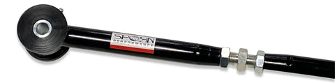 Adjustable Rear Panhard Bar With Polyurethane Bushings For 2009 To 2022 Ram 1500 Trucks Black Powder Coat Quick Bolt In Upgrade For Centering Rear Axle And Gaining Tire Clearance, black panhard bar with poly bushing and threaded adjuster