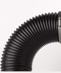 Built Tough 4 Inch Aluminum Ducting With Four Layer Protection, 8 Ft Long For HVAC Ventilation Exhaust Dryer Or Grow Room Use, Steel Wire Spiral Construction Delivers Flexible, Leak Resistant, Easy Install showing side view close-up