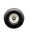 10 X 3.5 Inch Pneumatic Replacement Caster Wheel For Magliner Hand Truck Swivel Caster with white hub and black tire.