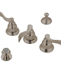 NuWave French Bidet Faucet In Brushed Nickel Finish Solid Brass Construction Deck Mount Installation Half Inch NPSM Connection
