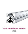 Four Piece 20X20 TSlot Aluminum Profile Extrusion Frame Kit For CNC Machines 3D Printers Workbenches Camera Sliders And Furniture 100mm Length