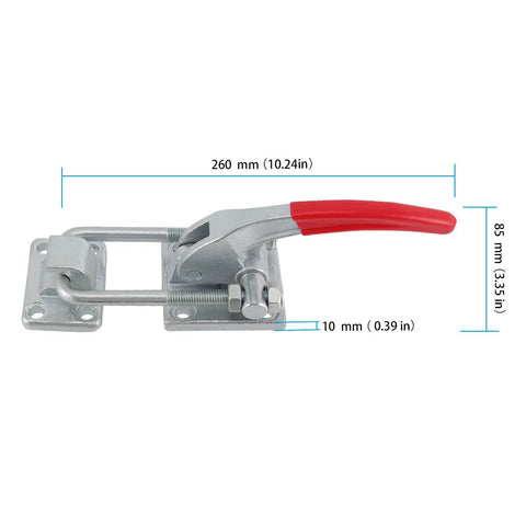 Rock Solid Heavy Duty U Hook Latch Clamp 2 Pack delivers knockout 7716 lb grip power with cast alloy steel and rubberized lever.