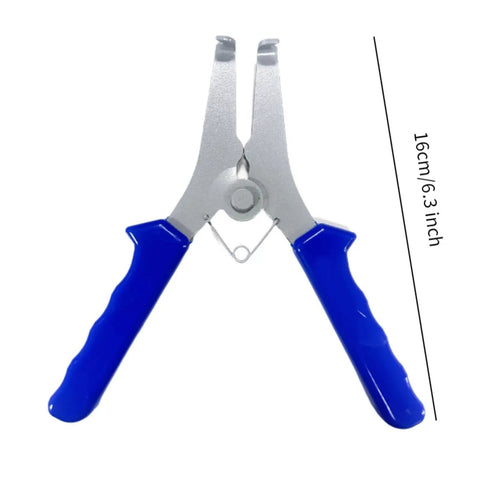 Spring Loaded Feather Tong Miter Clamping Set For Woodworking Pros With 8 Heavy Duty Vise Tools Perfectly Built To Hold Trims And Frames Tight During Glue Ups Like A Total Breeze., 16cm spring-loaded stainless steel miter clamp plier with blue handles for woodworking
