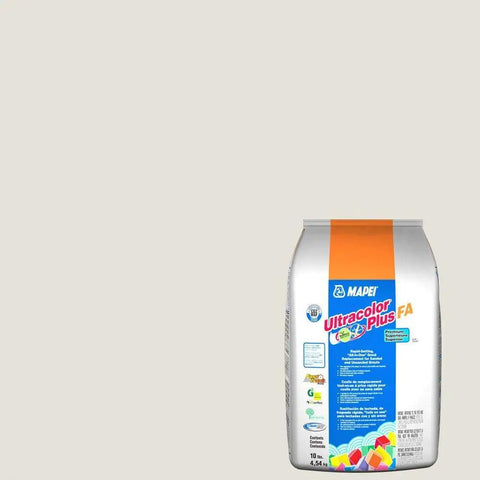 Ultracolor Plus FA Powder Grout 10 Lb Bag For Narrow Joints With DropEffect Technology No Efflorescence Stain Resistant And Easy Install