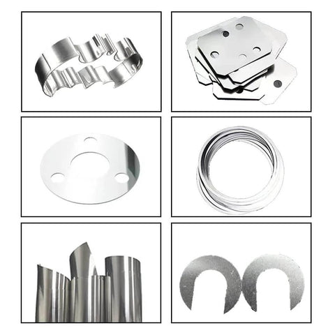 Assorted 304 Stainless Steel Foil Roll 0.1mm 100mm 1M for industry machinery electronic equipment hardware silver finish